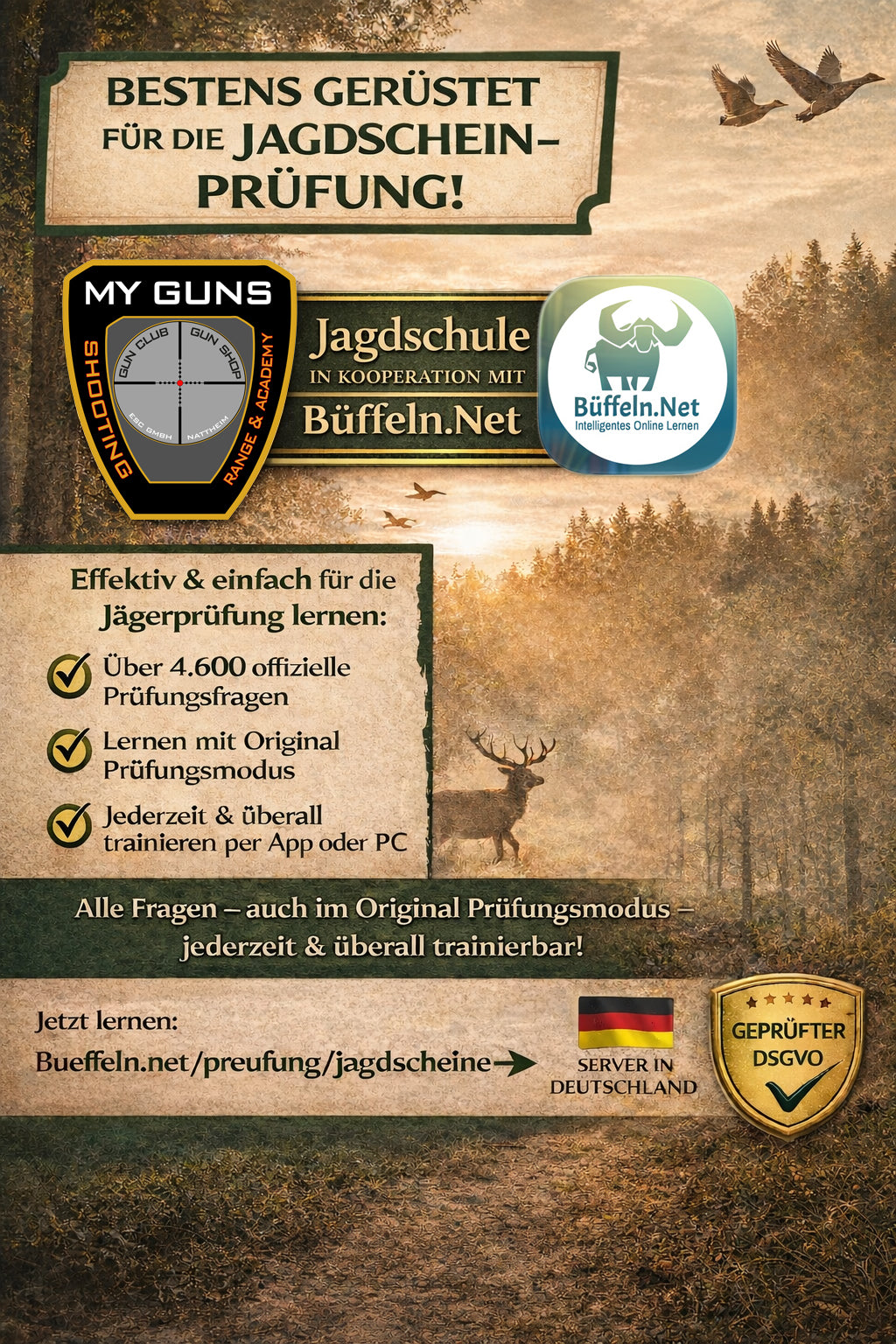 My-Guns Jagdschule in Kooperation mit Büffeln.Net
