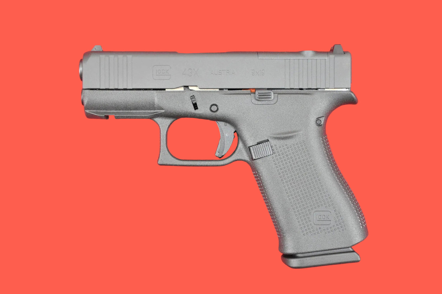 Glock 43X R Fs Mos 9Mm Luger Pistole Sportpistole Kaliber 9mm – Seitenansicht links