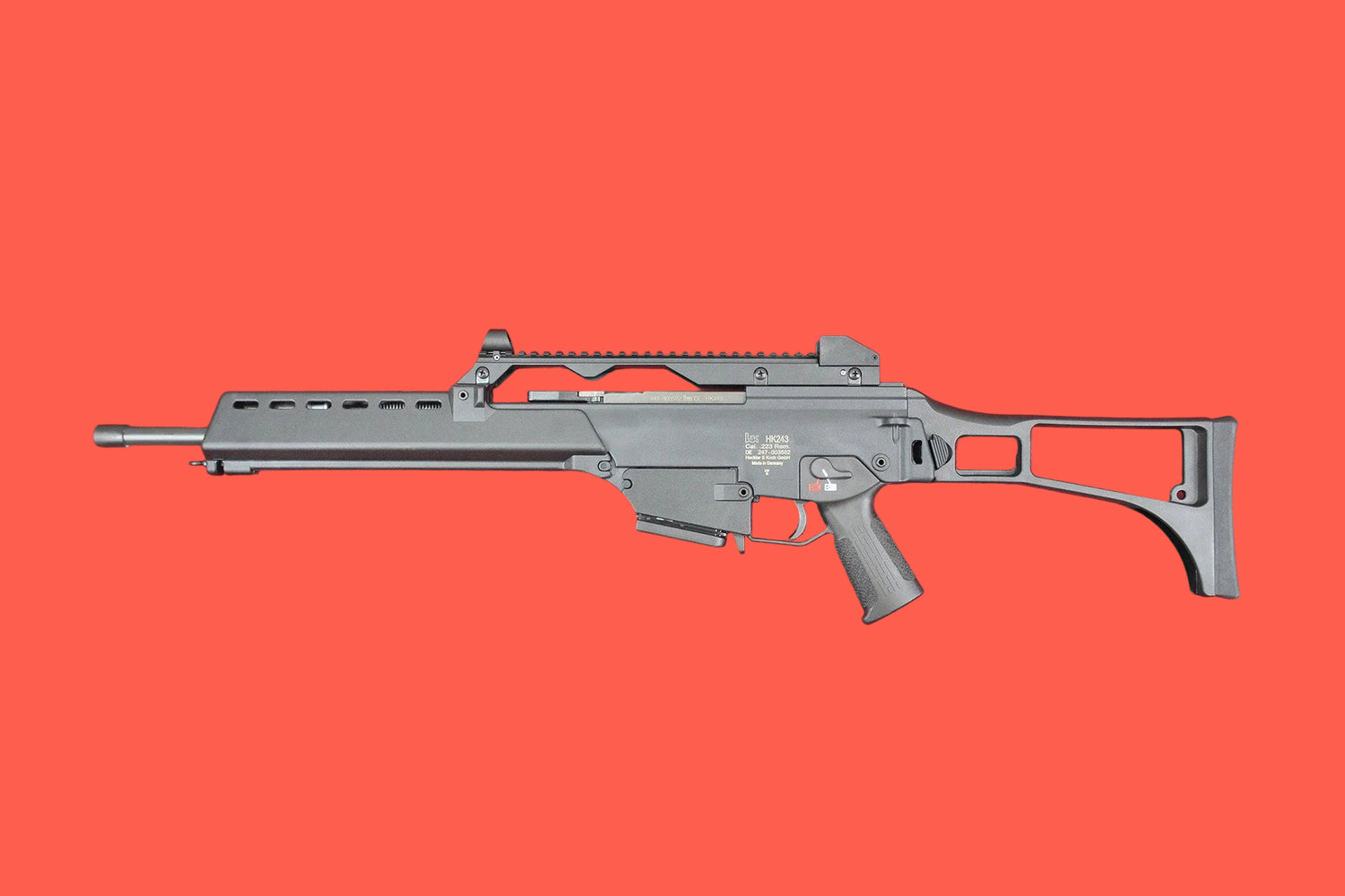 Halbautomatische Büchse Heckler & Koch HK243 S SAR schwarz - Seitenansicht links