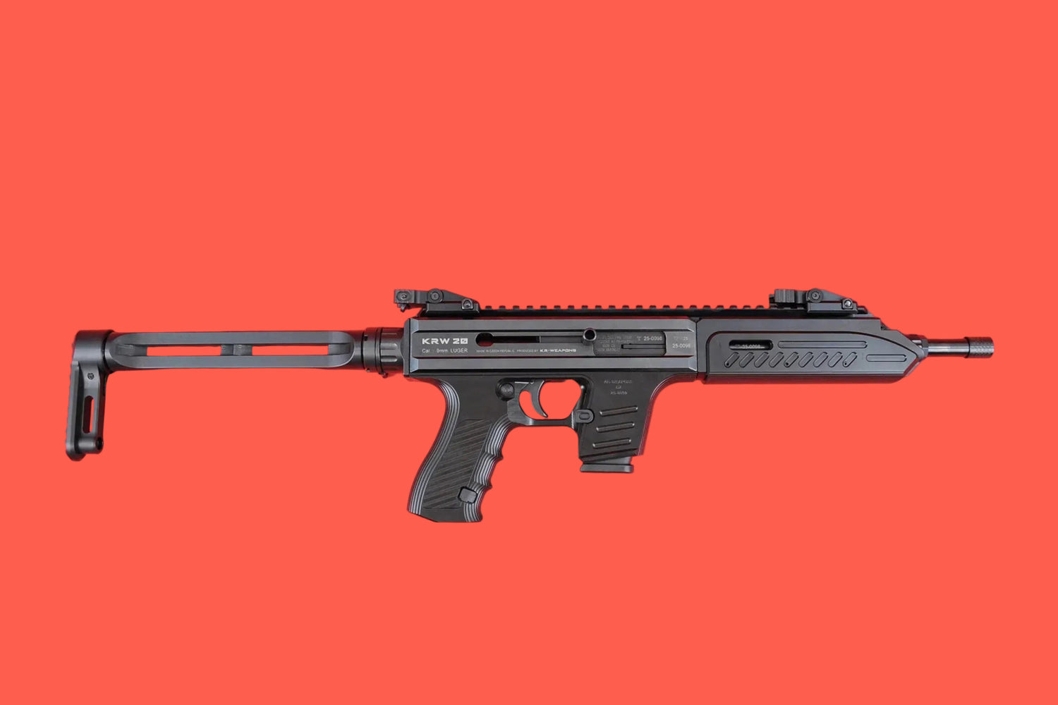 Halbautomatische Büchse KR-Weapons Mod. KRW 20 9mm Luger - Seitenansicht rechts