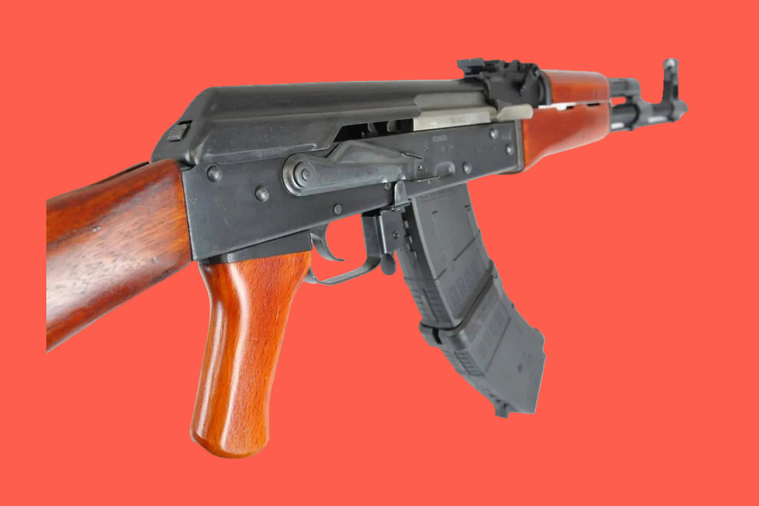 Halbautomatische Büchse S.D.M. AK 47 7,62x39 - Seitenansicht/Draufsicht