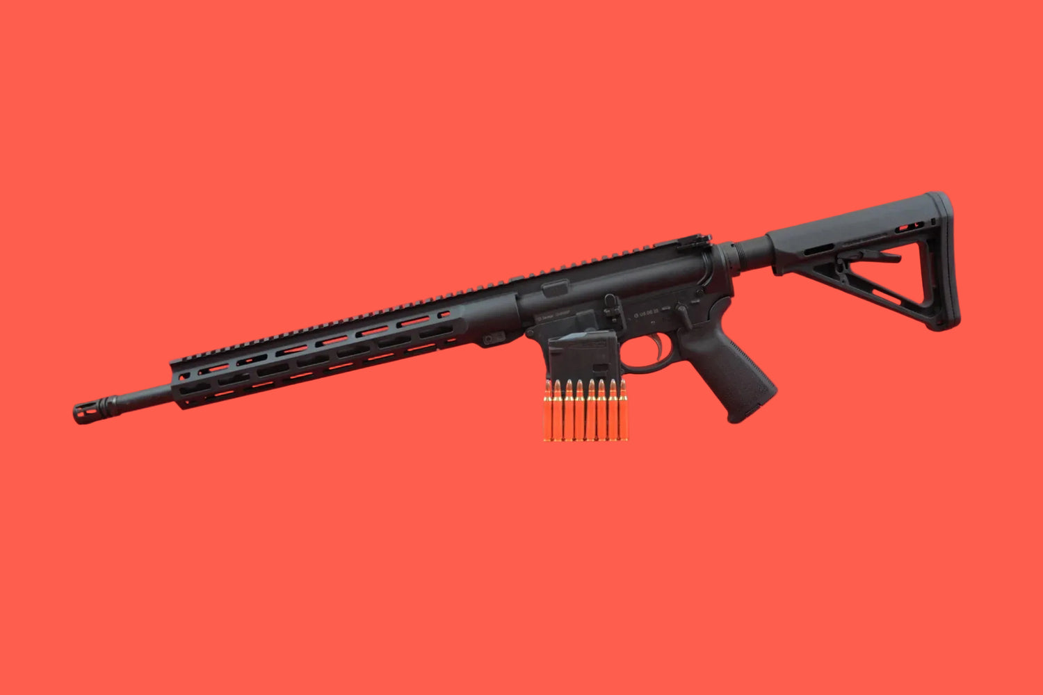 Halbautomatische Büchse Savage MSR15 Recon .223 Remington - Seitenansicht/Draufsicht