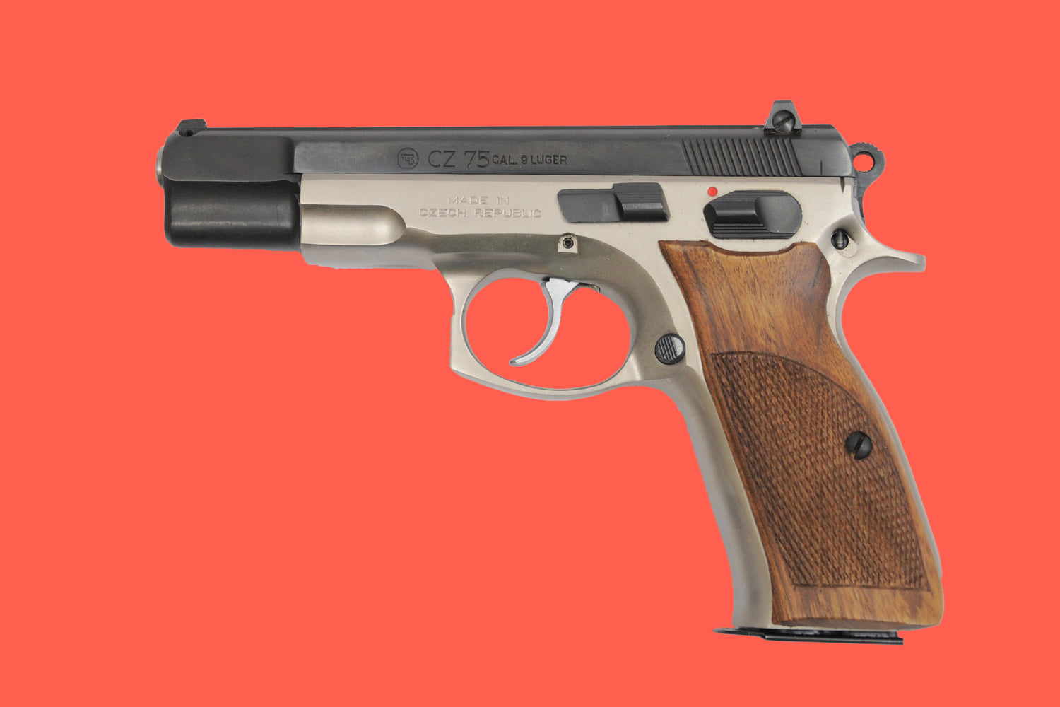 Halbautomatische Pistole CZ 75 Bicolor 9mmLuger Ansicht - Links