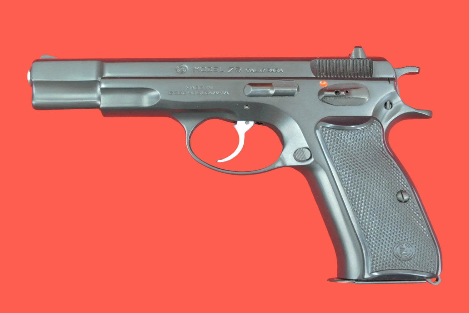 Halbautomatische Pistole CZ Mod. 75 9mm Luger gebraucht - Seitenansicht links