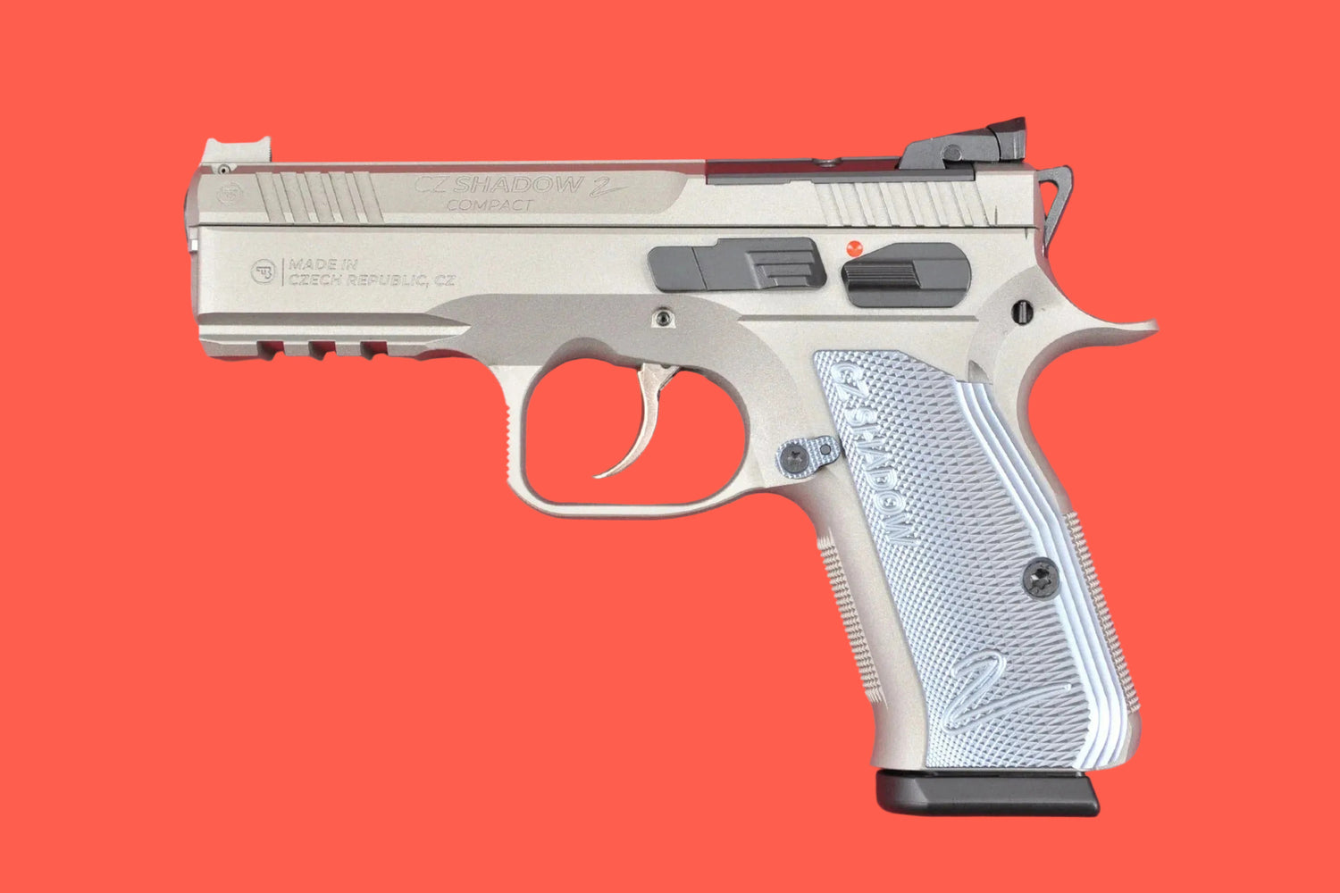 Halbautomatische Pistole CZ Shadow 2 Compact Titan Silver OR 9mm Luger - Seitenansicht links