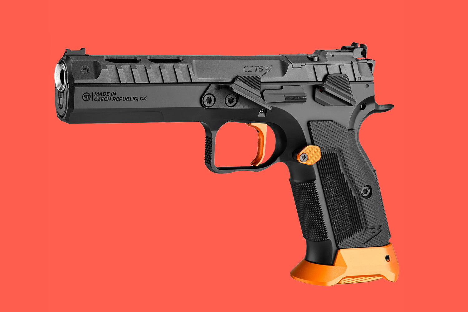 Halbautomatische Pistole CZ TS 3 OR 9mm Luger - Ansicht Links