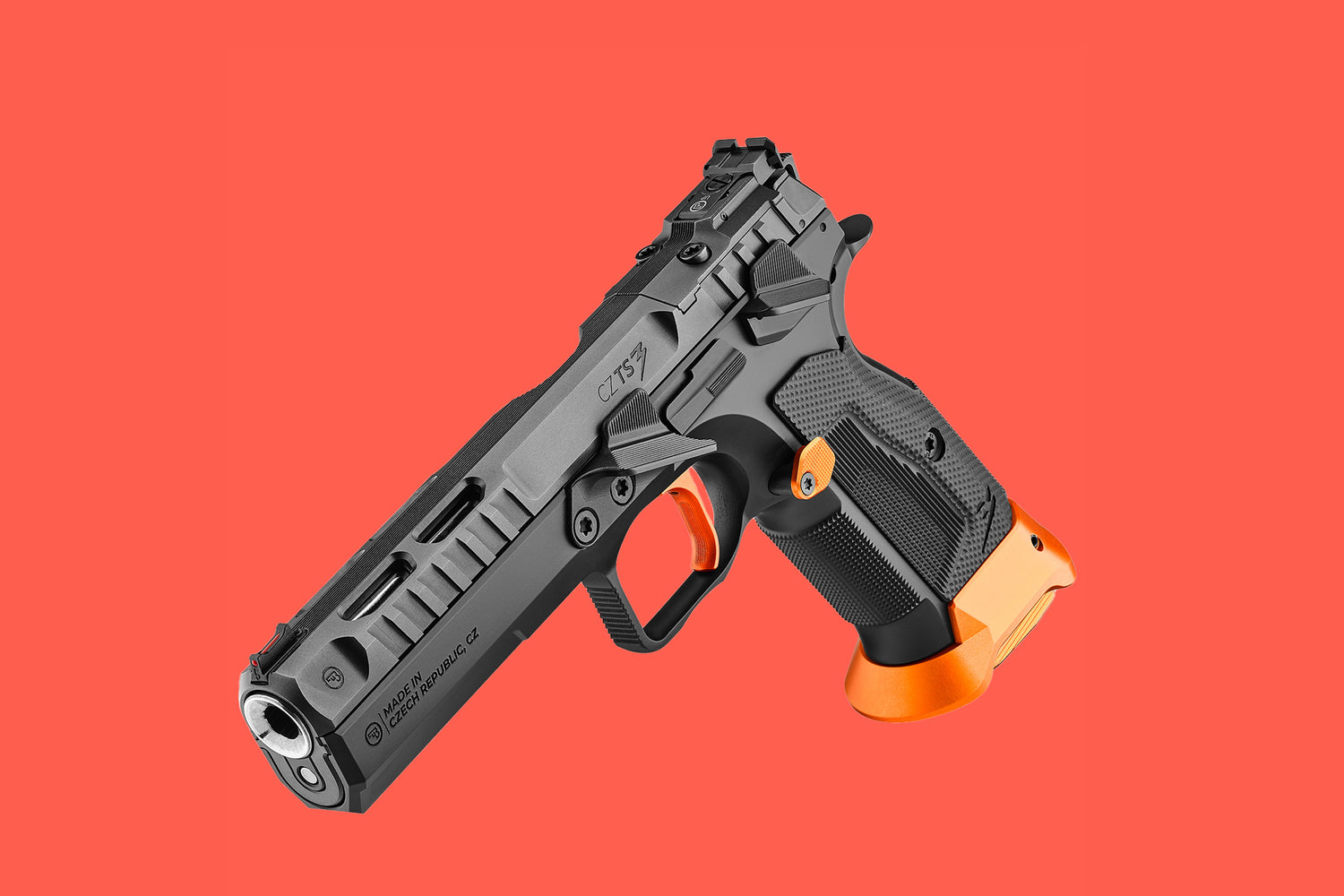 Halbautomatische Pistole CZ TS 3 OR 9mm Luger - Ansicht Seite