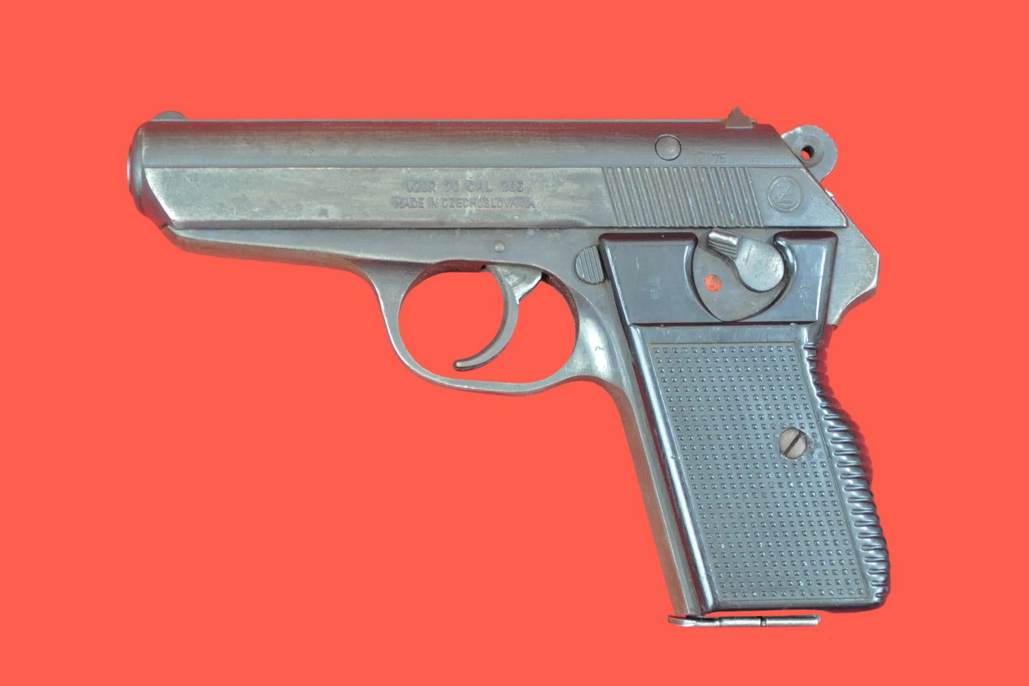 Halbautomatische Pistole CZ Vzor 70 7,65 mm Browning gebraucht - Seitenansicht links
