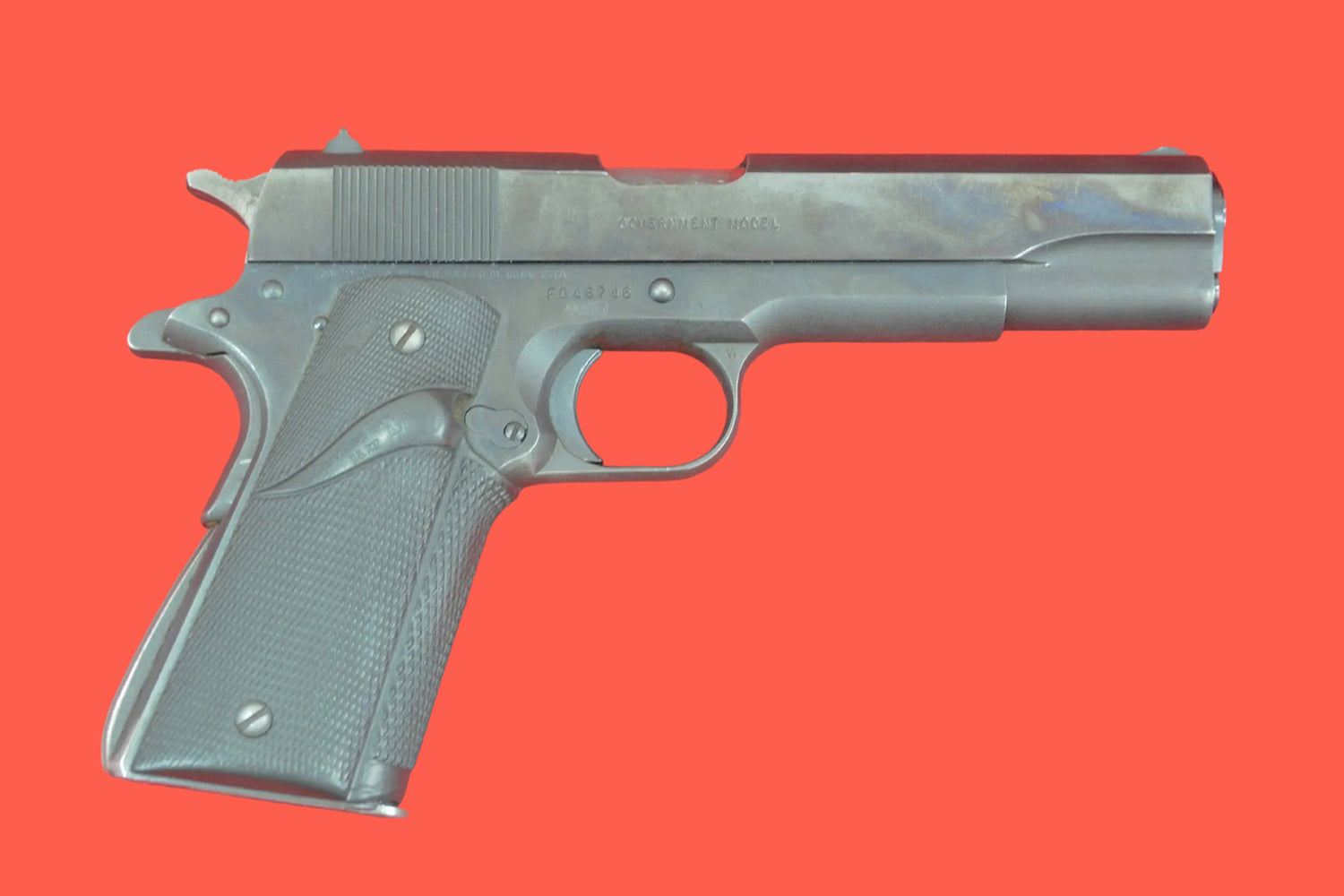 Halbautomatische Pistole Colt MK IV Mod. 80 .45 ACP gebraucht - Seitenansicht Seite