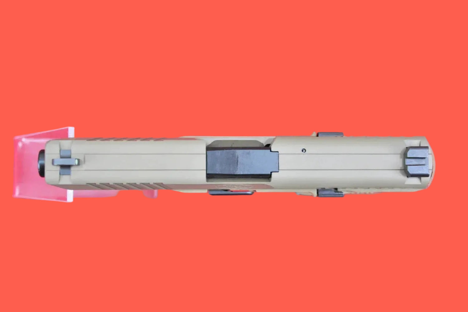 Halbautomatische Pistole FN 509 NMS FDE 9mm Luger - Seitenansicht/Draufsicht