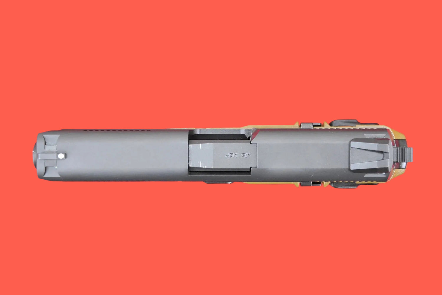 Halbautomatische Pistole FN FNX-45 FDE .45 Auto - Seitenansicht/Draufsicht