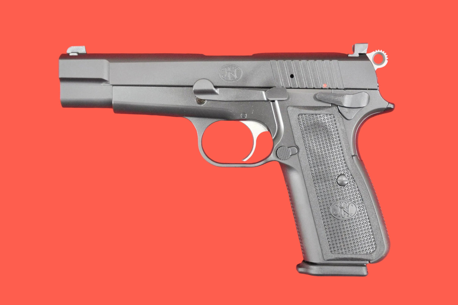 Halbautomatische Pistole FN High Power 9mm Luger schwarz *Neues Modell* - Seitenansicht links