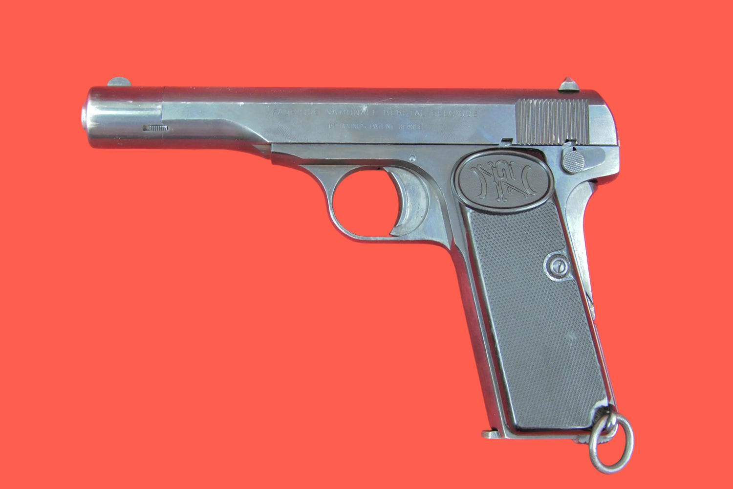 Halbautomatische Pistole FN Modell 1910 7,65mm gebraucht - Seitenansicht links