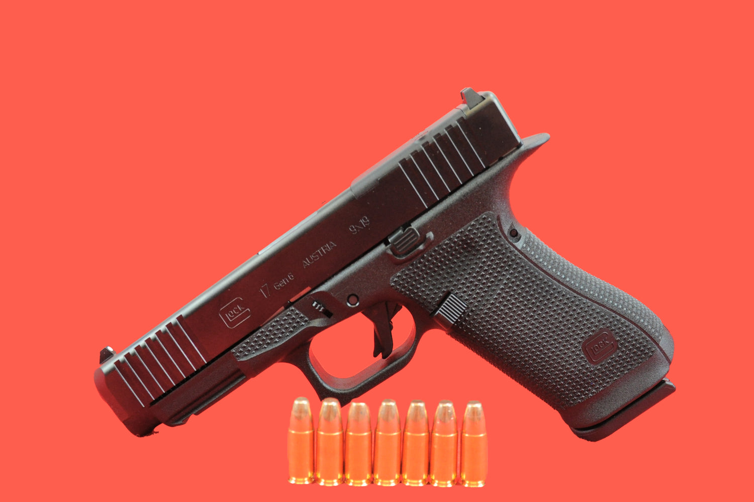 Halbautomatische Pistole Glock 17 Gen6 9mm Luger - Ansicht Seite