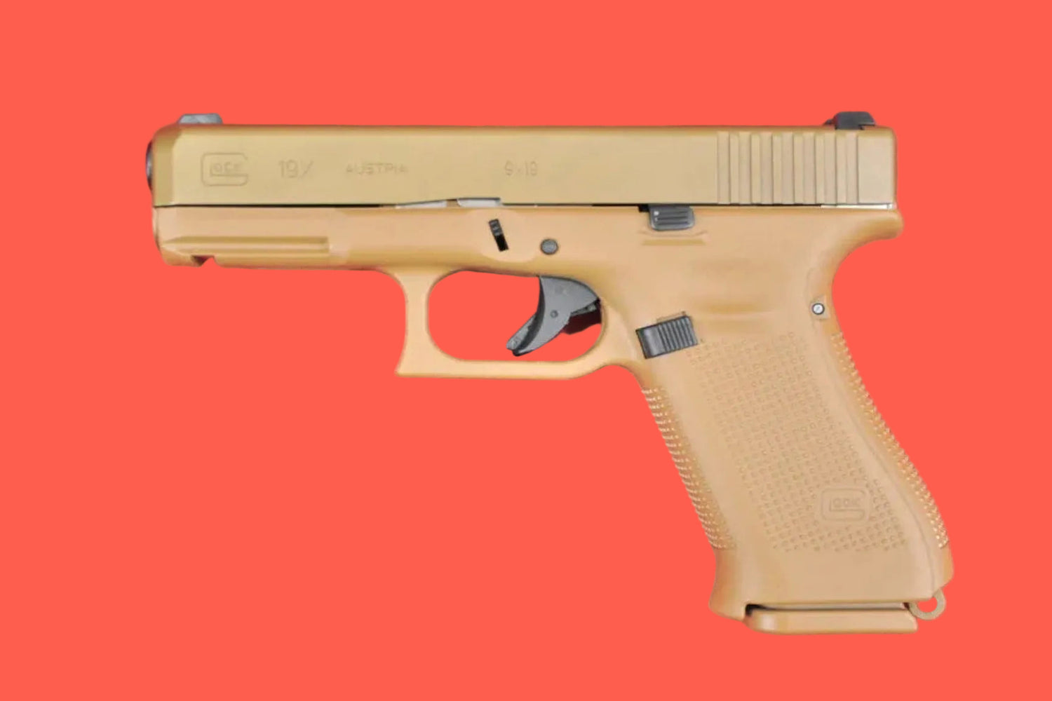 Halbautomatische Pistole Glock 19x 9mm Luger - Seitenansicht links