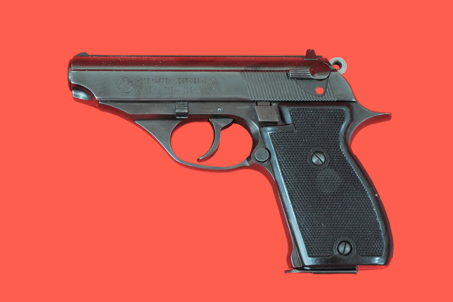 Halbautomatische Pistole Hege AP 66 7,65mm gebraucht - Seitenansicht links