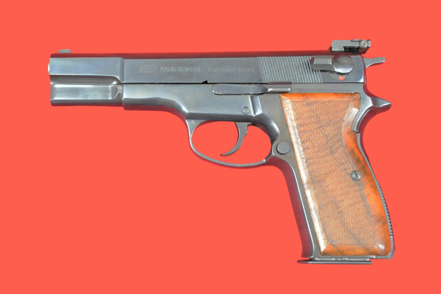 Halbautomatische Pistole Mauser Mod. 90 DA 9mm Luger gebraucht - Seitenansicht links