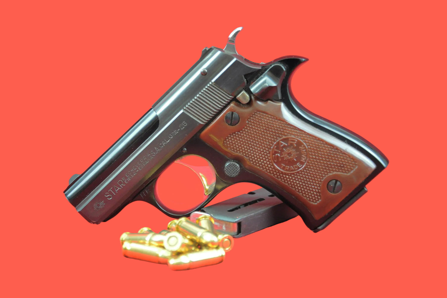 Halbautomatische Pistole Star Mod. Starlet 6,35 mm Browning gebraucht - Seitenansicht