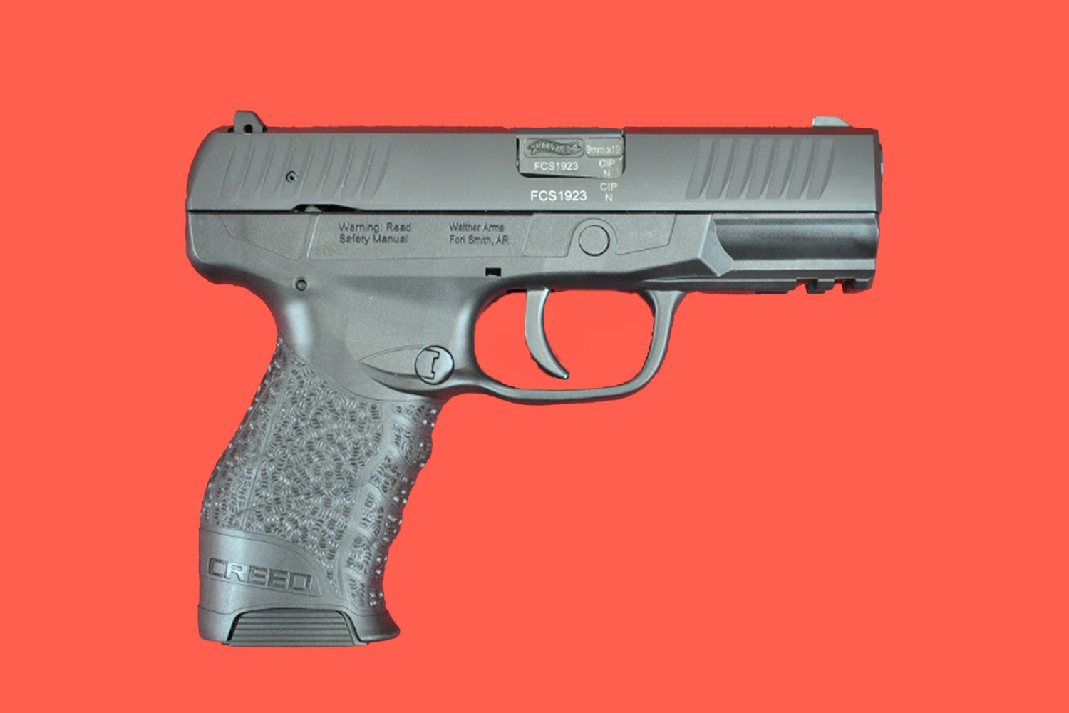 Halbautomatische Pistole Walther Creed 9mm Luger - Seitenansicht rechts