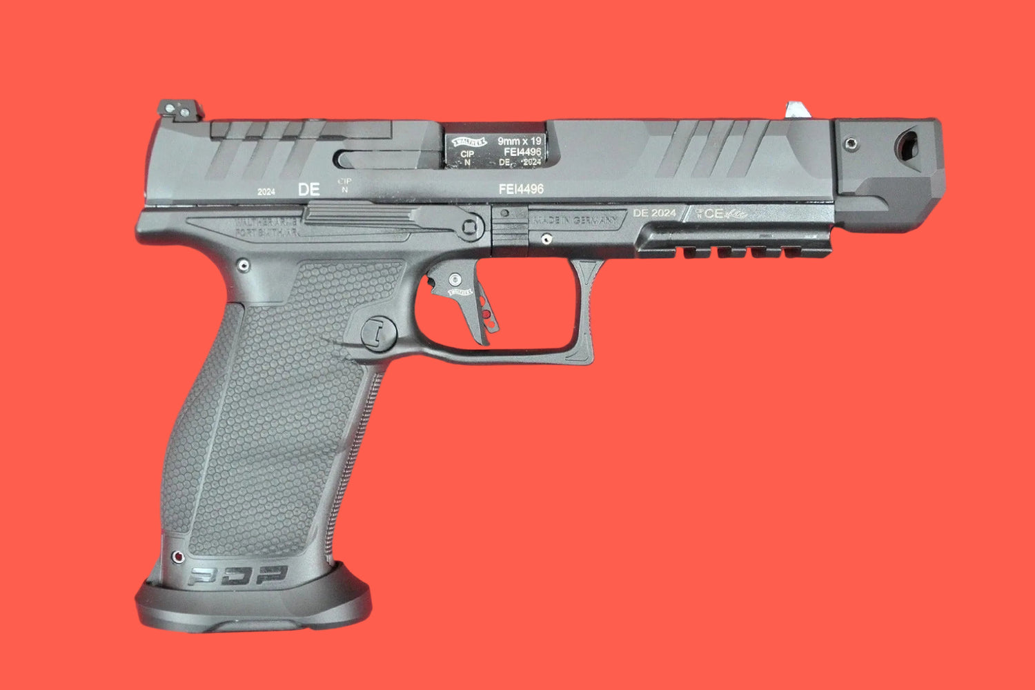 Walther Pdp Full Size Pro Sd V2 Or 5 1 9Mm Luger Inkl Aks Compensator Pistole Sportpistole Kaliber 9mm – Draufsicht