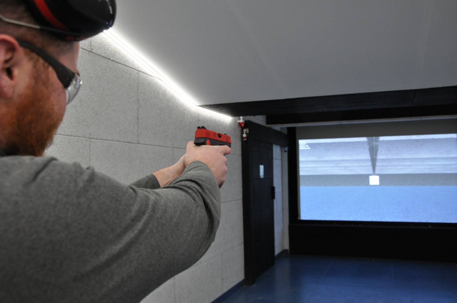 Laserschiessen Zielscheibe simuliert Schiesskino