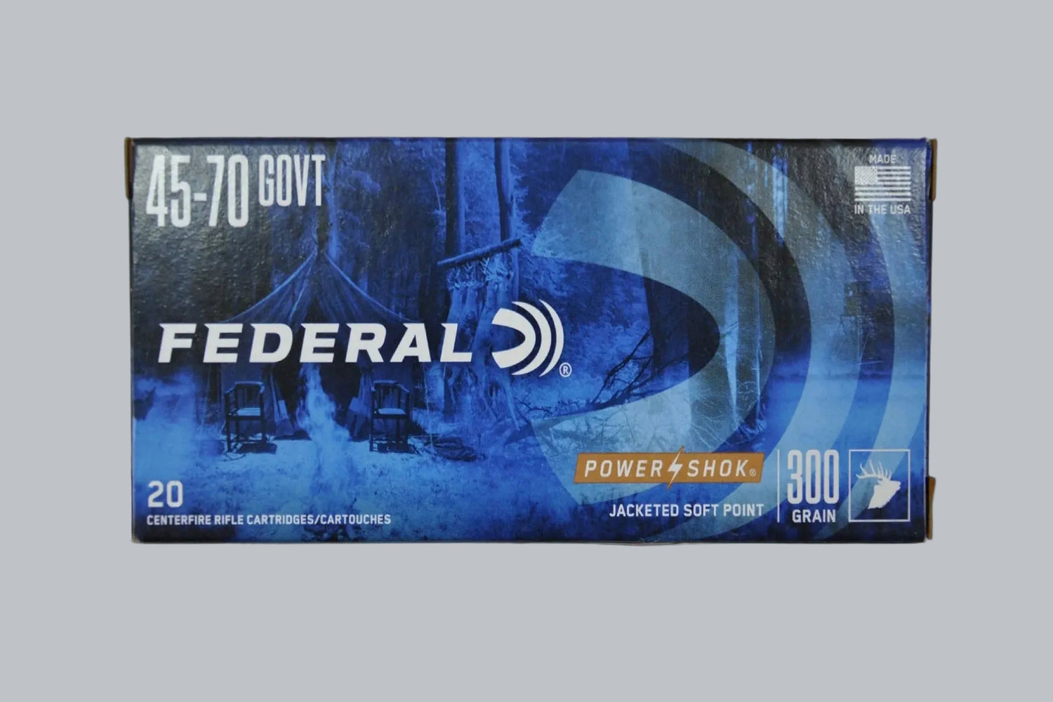 Munition Federal TLM FK .45-70 Govt. 300gr Munition, 19,4g/300gr Geschossgewicht, 20 Patronen Inhalt.