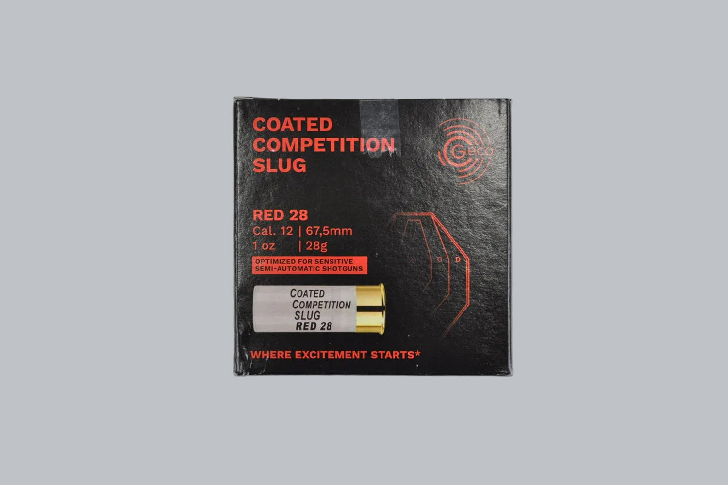 Munition Geco CCS Red 28 12/67,5 *200 Stück* Munition, 28,0g/432gr Geschossgewicht, 200 Patronen Inhalt.