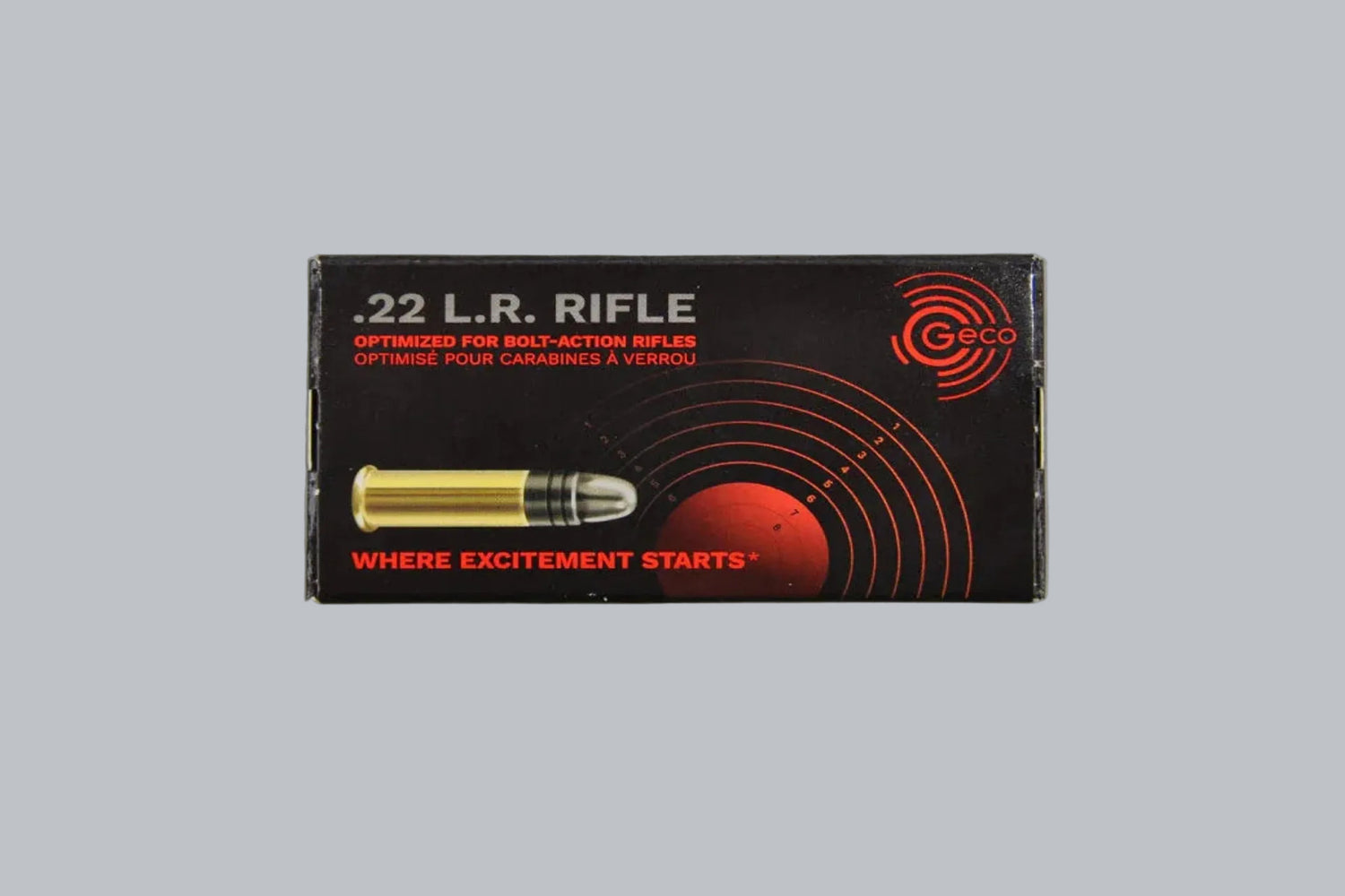 Munition Geco Rifle .22 lr 40gr *5000 Stück* Munition, 2,6g/40gr Geschossgewicht, 5000 Patronen Inhalt.