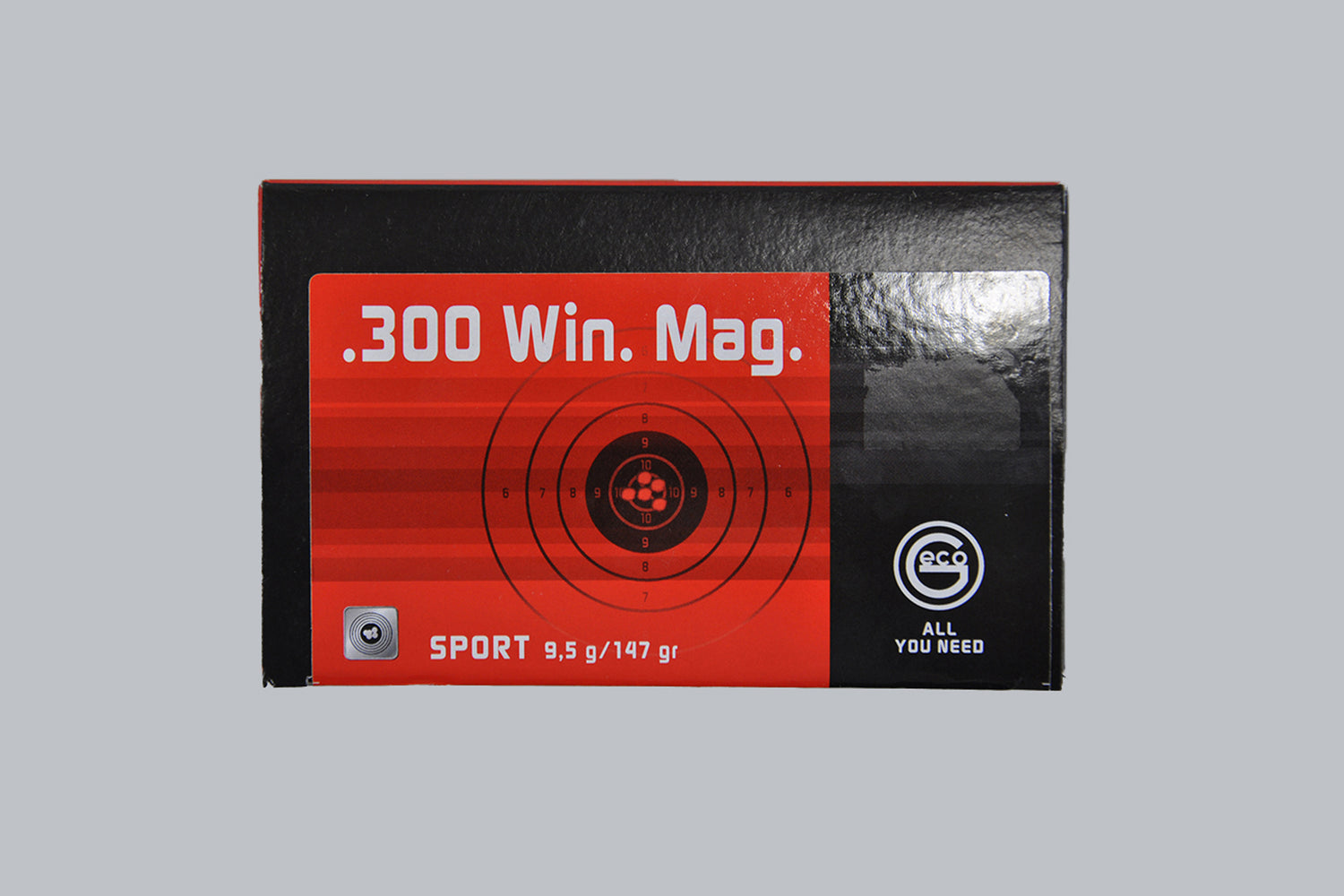 Munition Geco Sport .300 Win. Mag. 147gr Munition, 9,5g/147gr Geschossgewicht, 50 Patronen Inhalt.