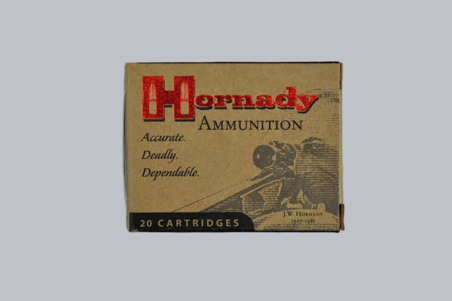 Munition Hornady XTP/HP .50 AE 300gr Munition, 19,4g/300gr Geschossgewicht, 20 Patronen Inhalt.
