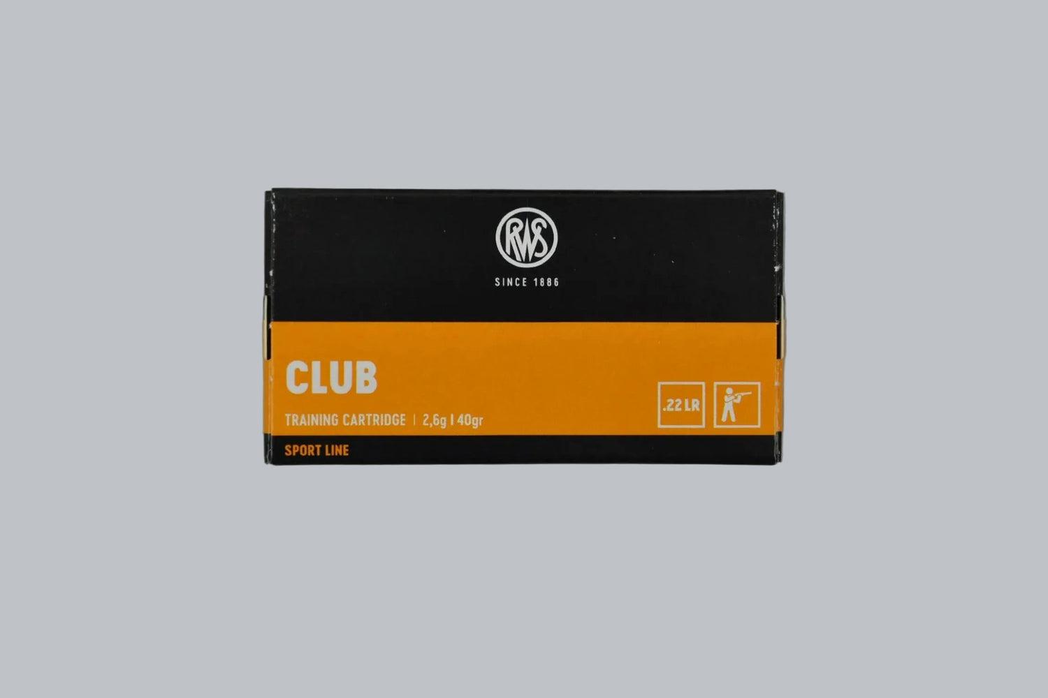 Munition RWS Club .22 lr *5000 Stück* Munition, 2,6g/40gr Geschossgewicht, 5000 Patronen Inhalt.