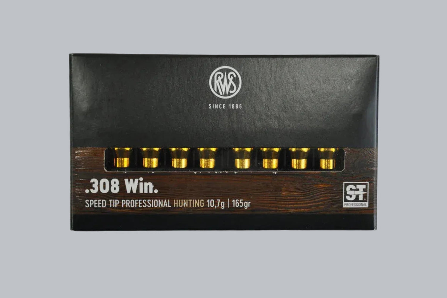 Munition RWS Speed Tip Pro .308 Win. 165gr Munition, 10,7g/165gr Geschossgewicht, 20 Patronen Inhalt.