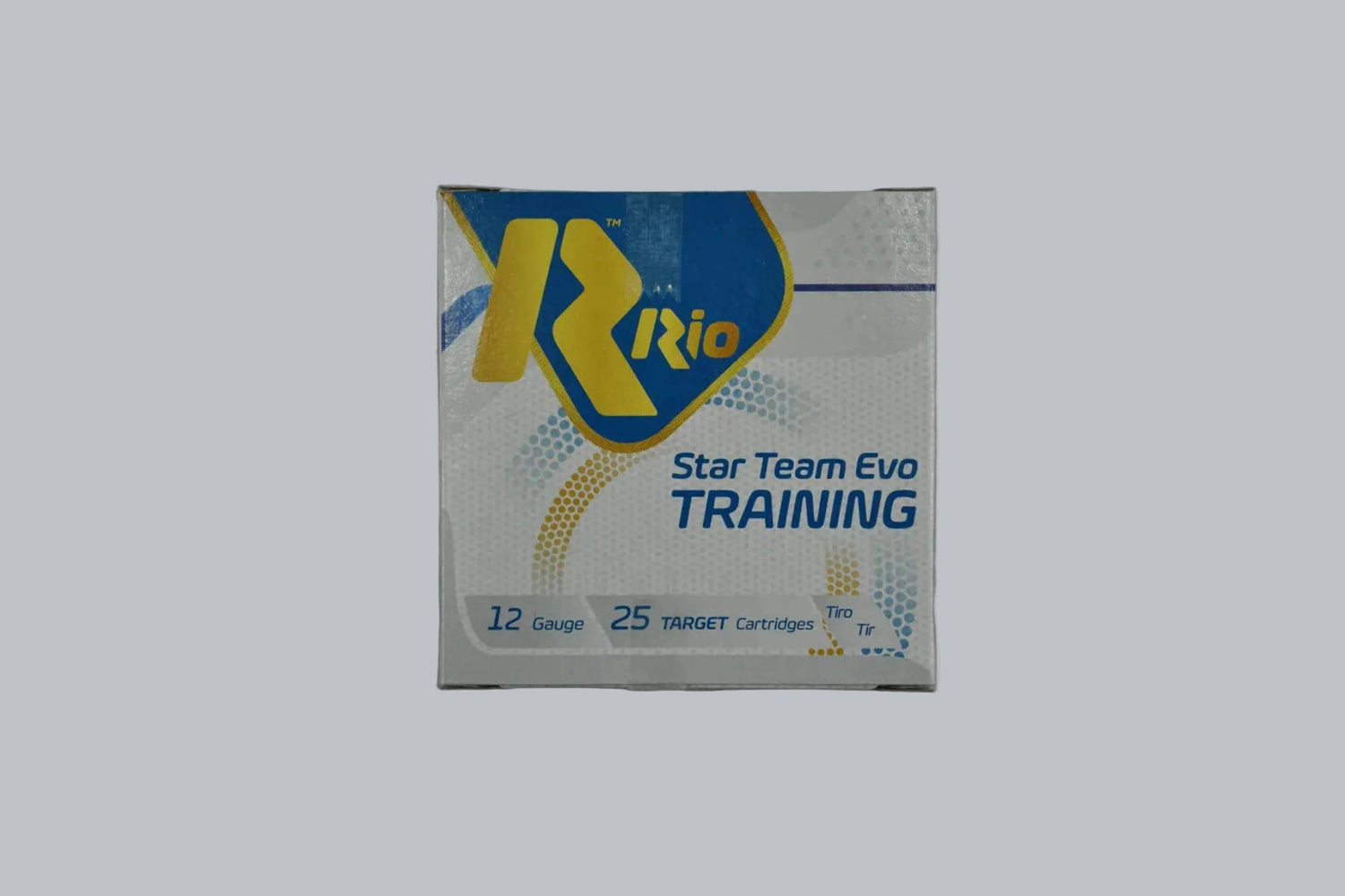 Munition Rio Star Team Evo Training 12/70 Trap 2,4mm 24g Nr. 7,5 Munition, 1,6g/24gr Geschossgewicht, 25 Patronen Inhalt.