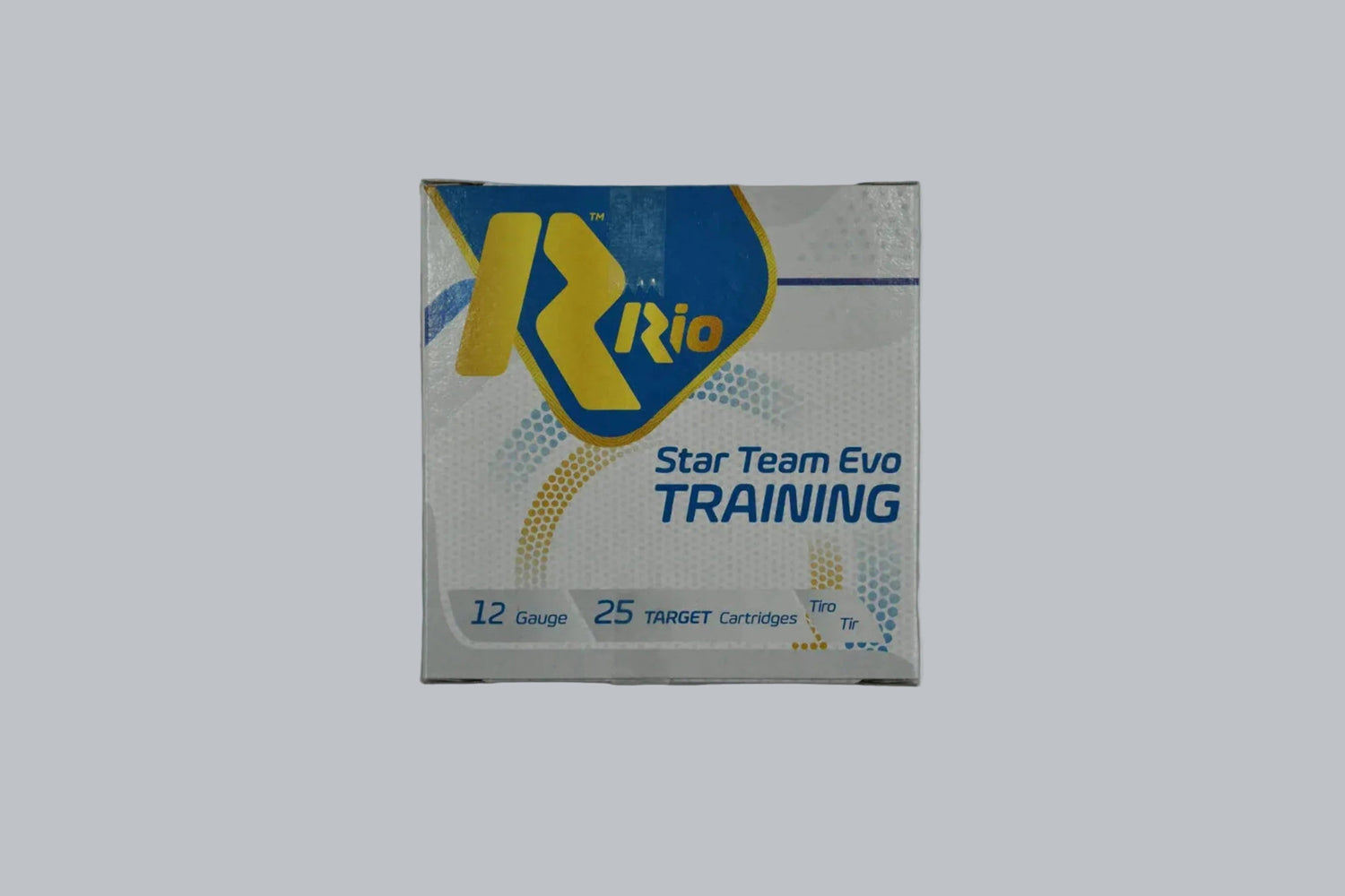 Munition Rio Star Team Evo Training 12/70 Trap 2,4mm 24g Nr. 7,5 Munition, 1,6g/24gr Geschossgewicht, 25 Patronen Inhalt.
