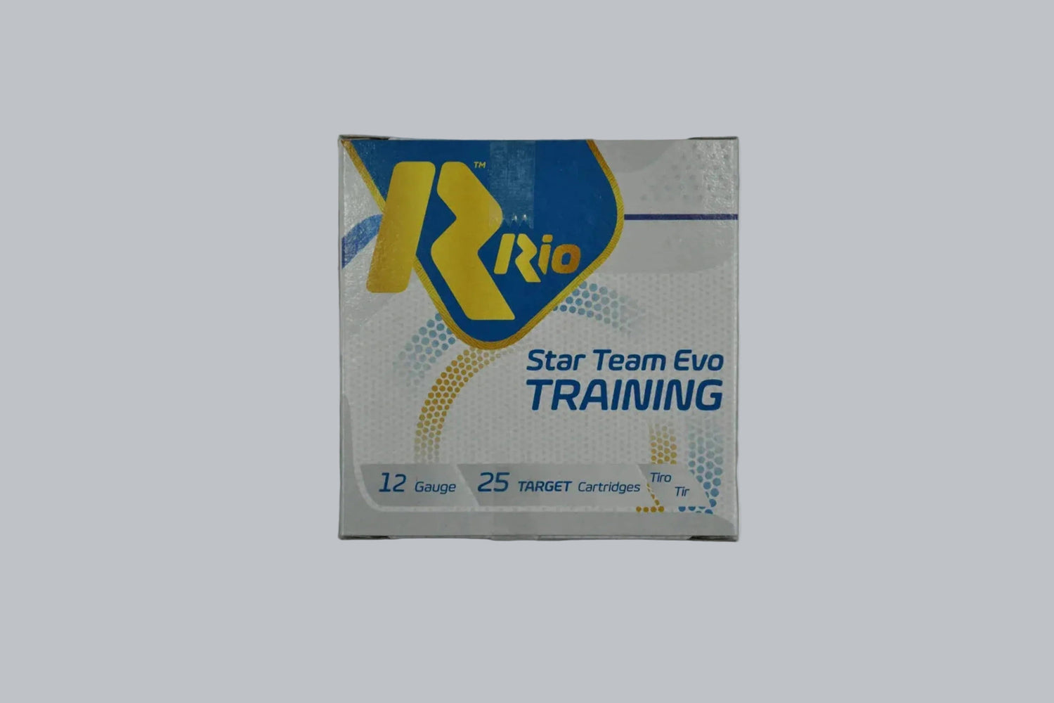 Munition Rio Star Team Evo Training 12/70 Trap 2,4mm 24g Nr. 7,5 Munition, 1,6g/24gr Geschossgewicht, 25 Patronen Inhalt.