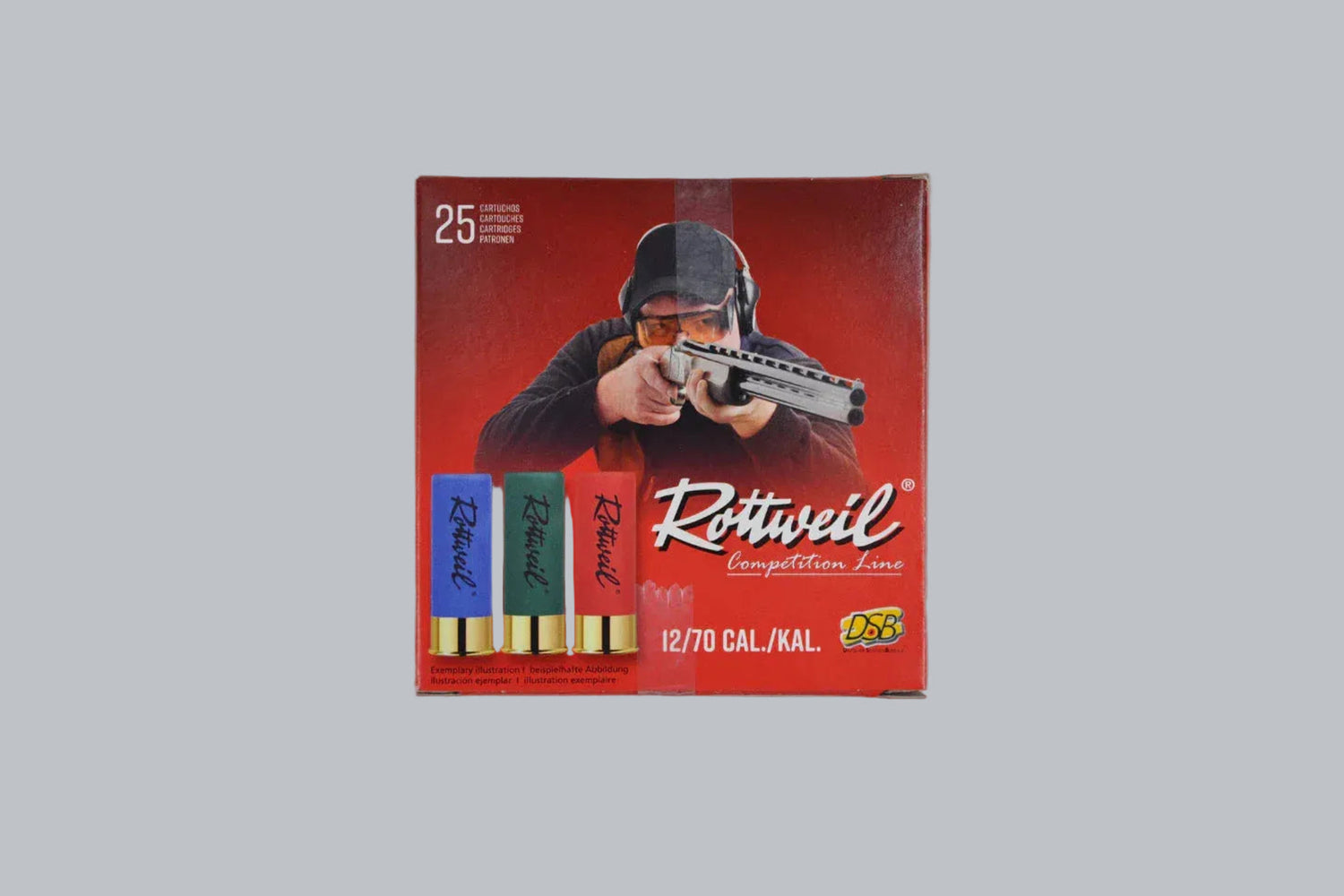 Munition Rottweil Special Skeet 24 12/70 2,0mm *1000 Stück* Munition, 24,0g/370gr Geschossgewicht, 1000 Patronen Inhalt.
