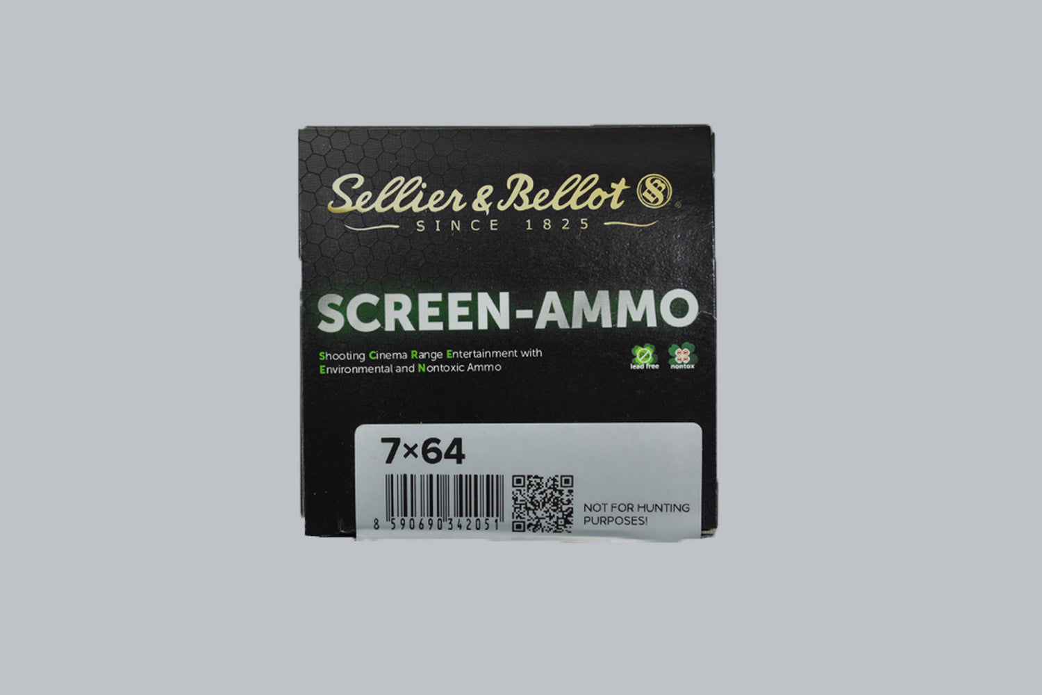 Munition Sellier & Bellot 7x64 Screen-Ammo SCR 100gr Munition, 6,5g/100gr Geschossgewicht, 50 Patronen Inhalt.