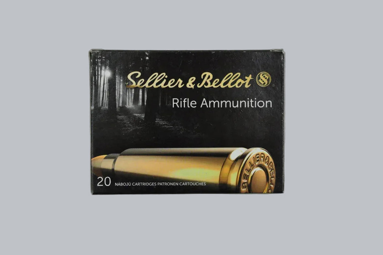 Munition Sellier & Bellot SP 9,3x74 R 285gr Munition, 18,5g/285gr Geschossgewicht, 20 Patronen Inhalt.