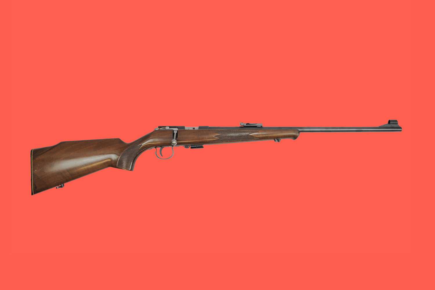 Repetierbüchse Anschütz .22lr Ansicht Rechts