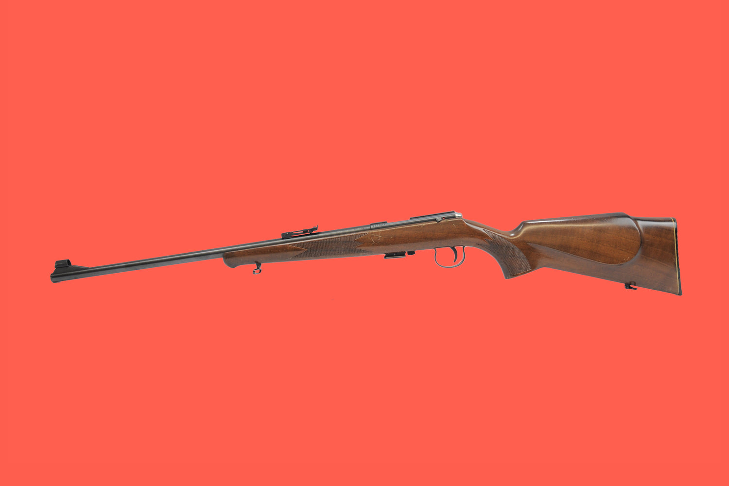 Repetierbüchse Anschütz .22lr Ansicht Seite