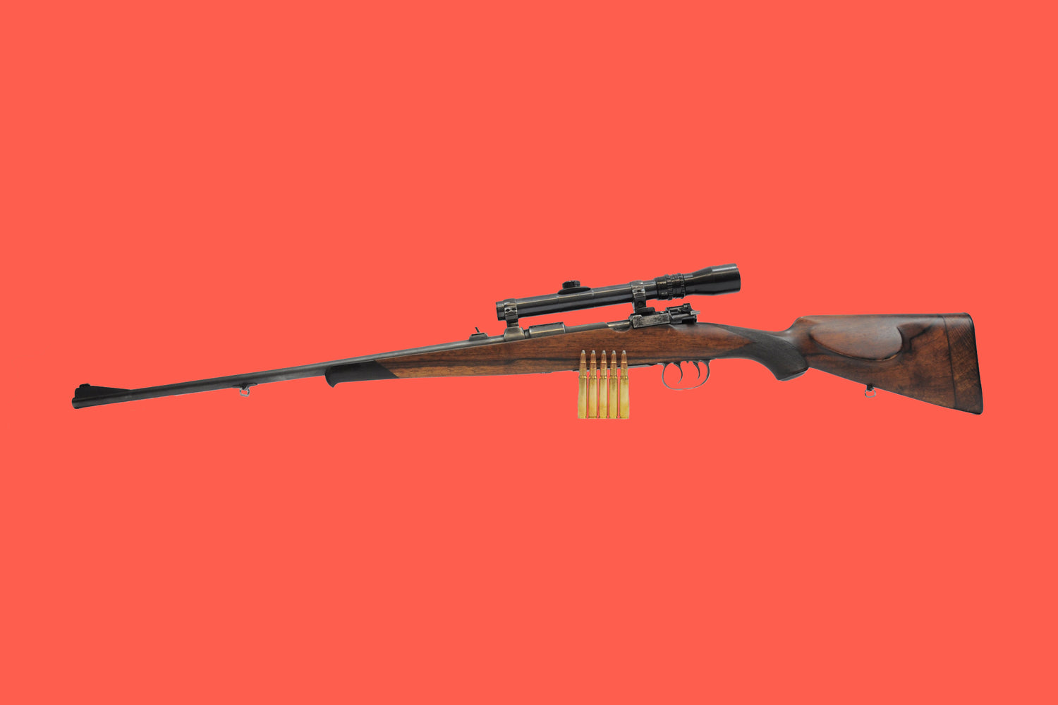 Repetierbüchse Mauser 98 8x57IS Ansicht Seite