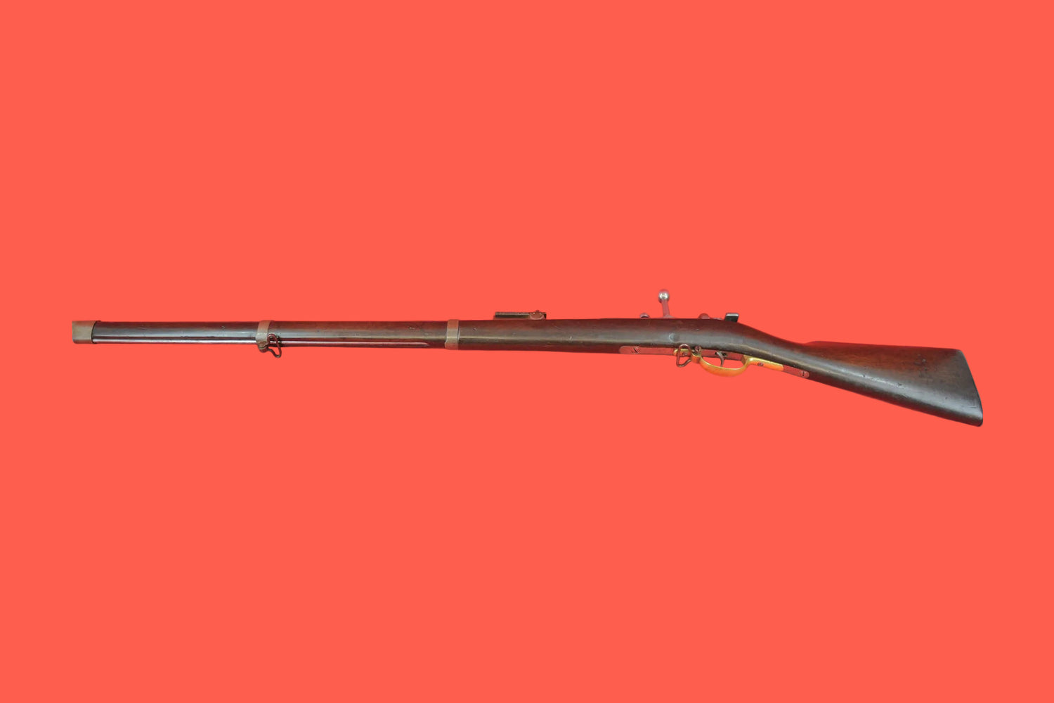 Repetierbüchse Amberg 11 mm Mauser gebraucht - Seitenansicht links
