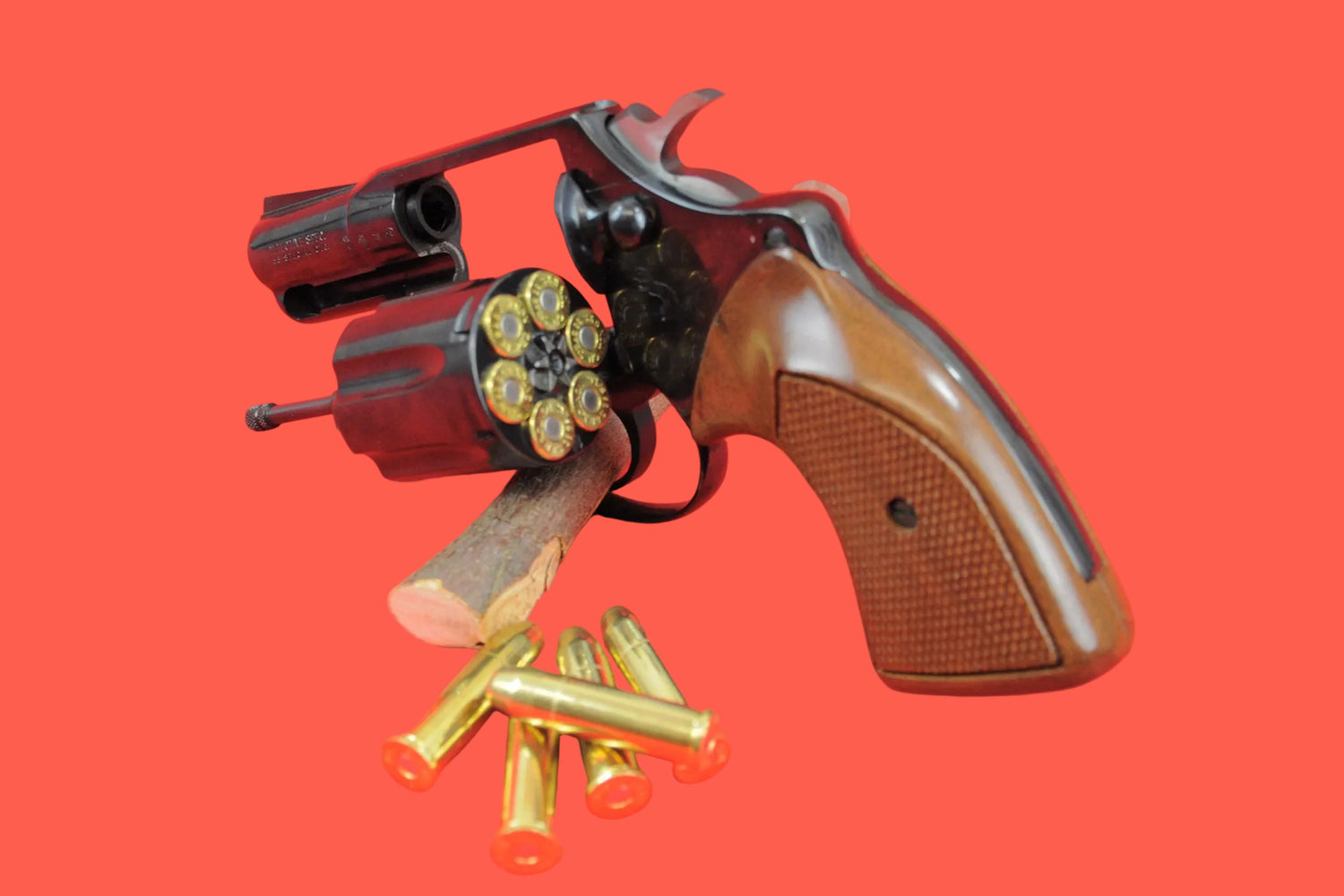 Revolver Colt Detective Special .38 Special gebraucht - Seitenansicht/Draufsicht