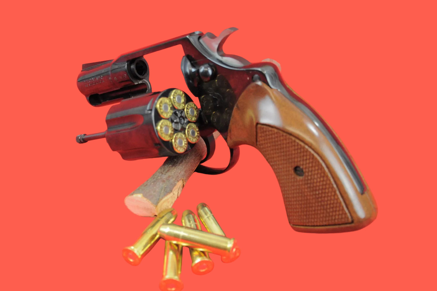 Revolver Colt Mod. Detective .38 Special gebraucht - Seitenansicht/Draufsicht