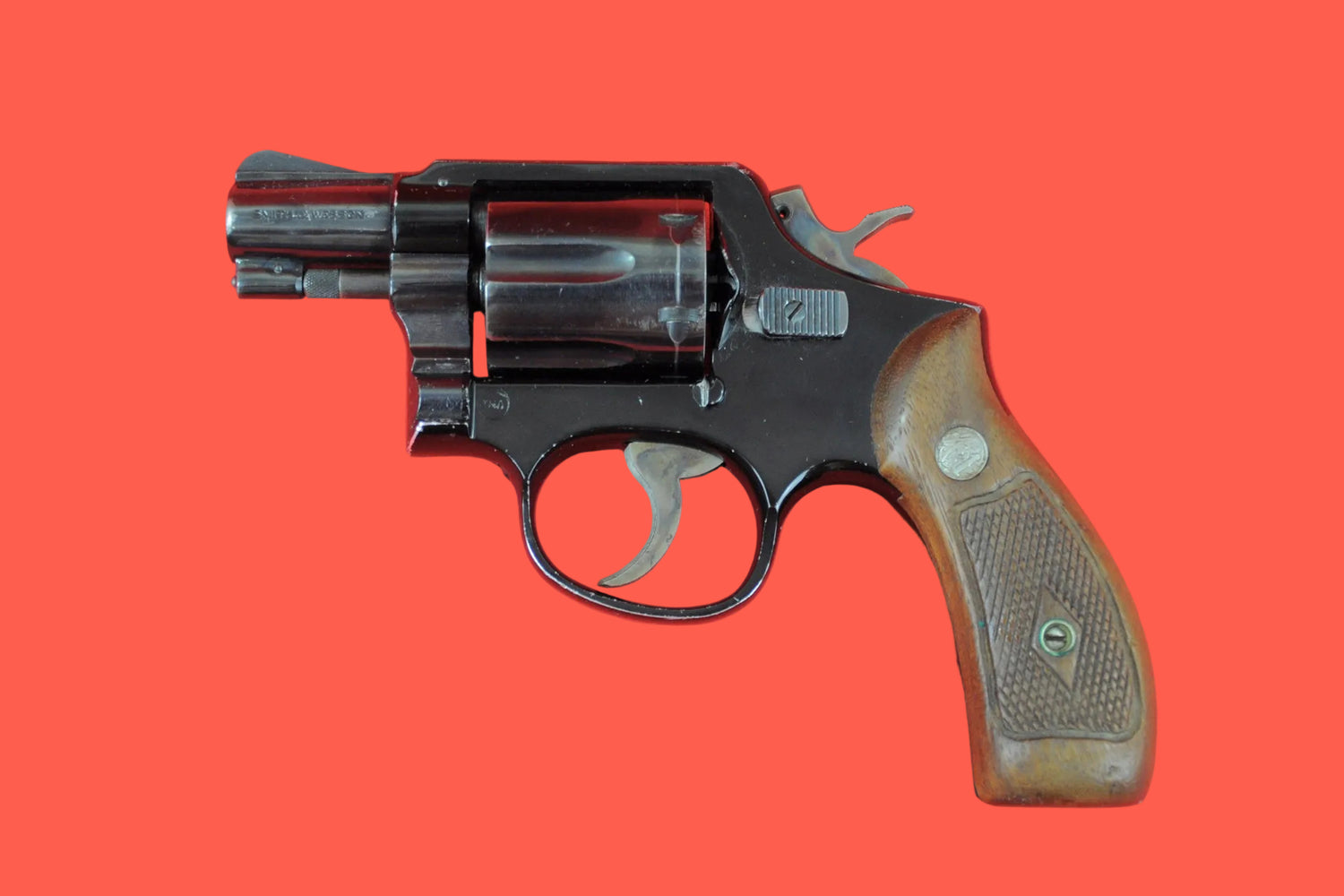 Revolver Smith & Wesson Mod. 12 .38 Special gebraucht - Seitenansicht links