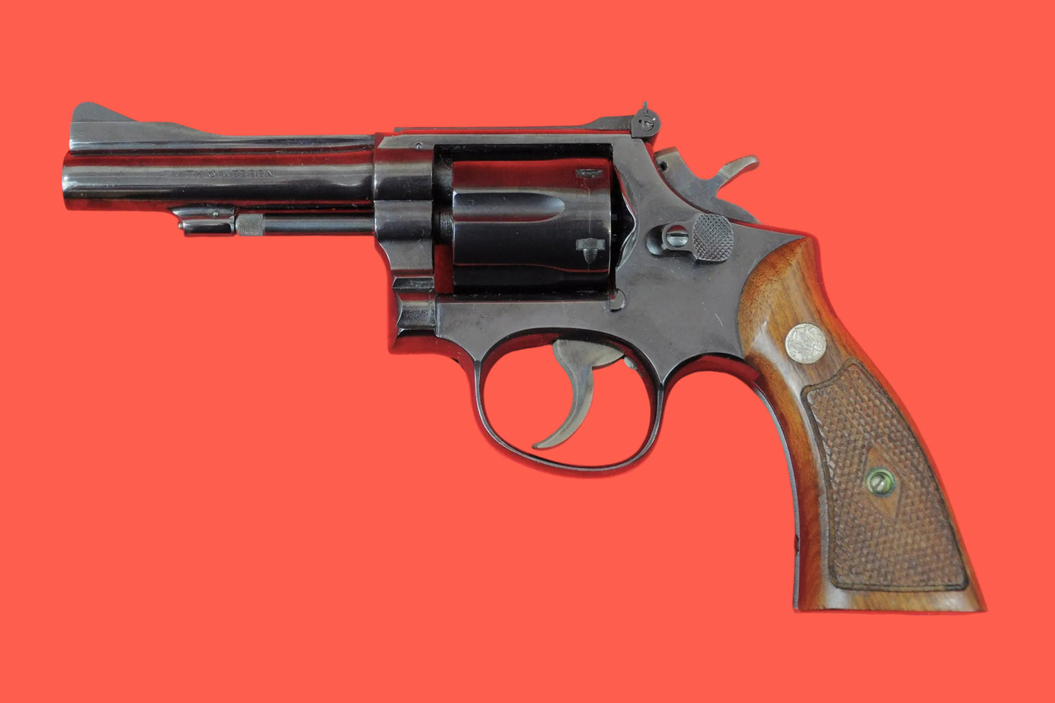 Revolver Smith & Wesson Mod. 15 .38 Special gebraucht - Seitenansicht links
