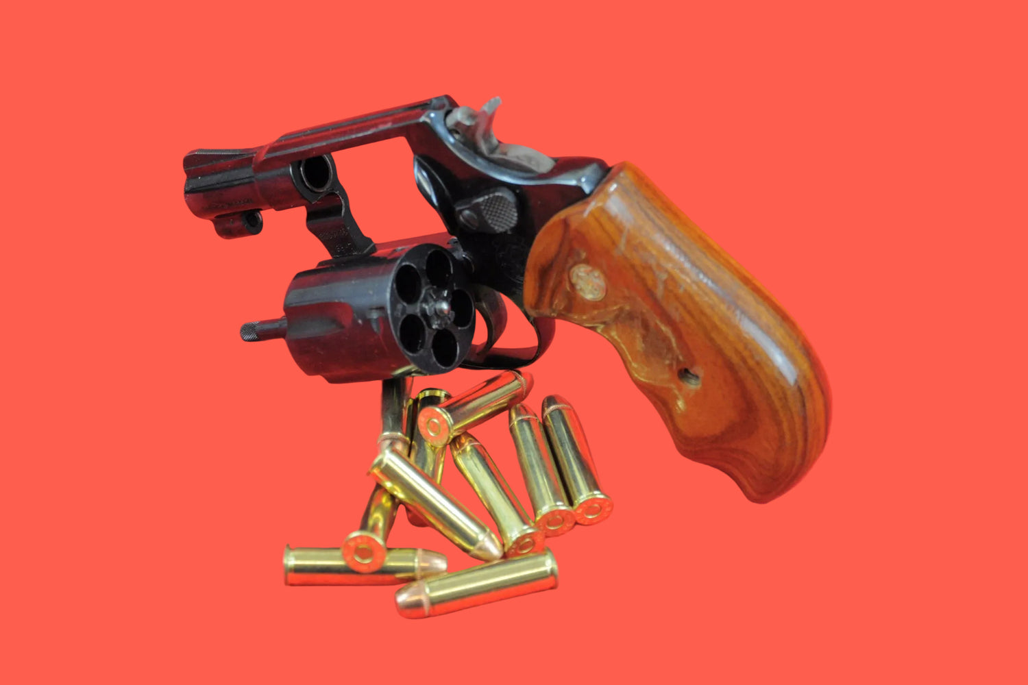 Revolver Smith & Wesson Mod. 36-7 .38 Special gebraucht - Seitenansicht/Draufsicht