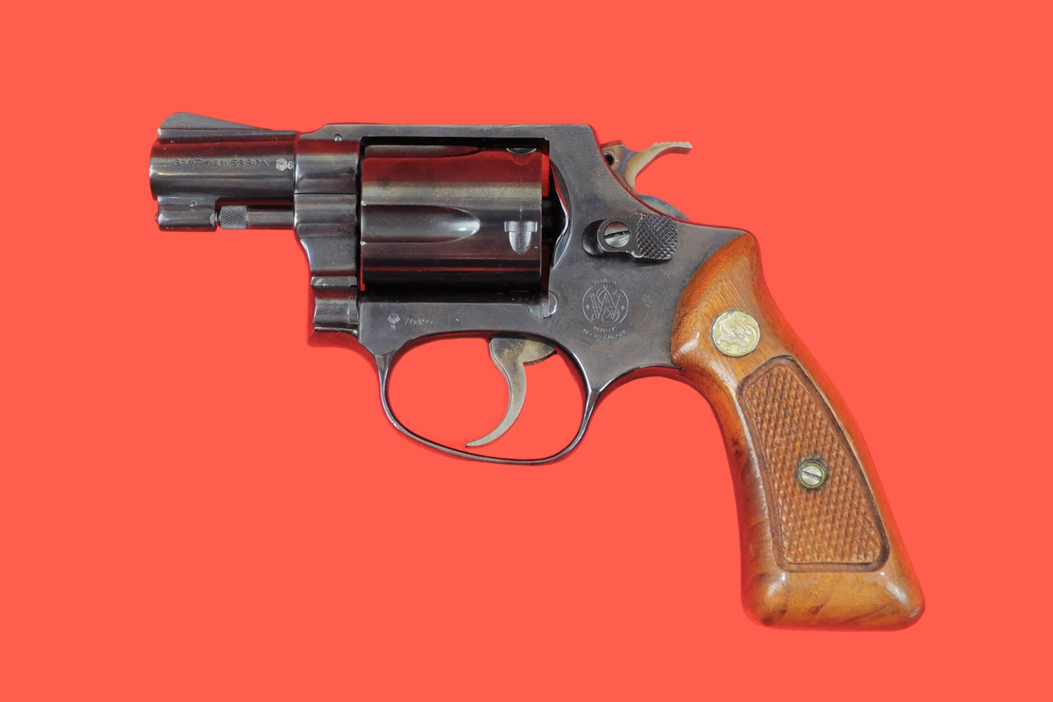 Revolver Smith & Wesson Mod. 36 .38 Special gebraucht - Seitenansicht links