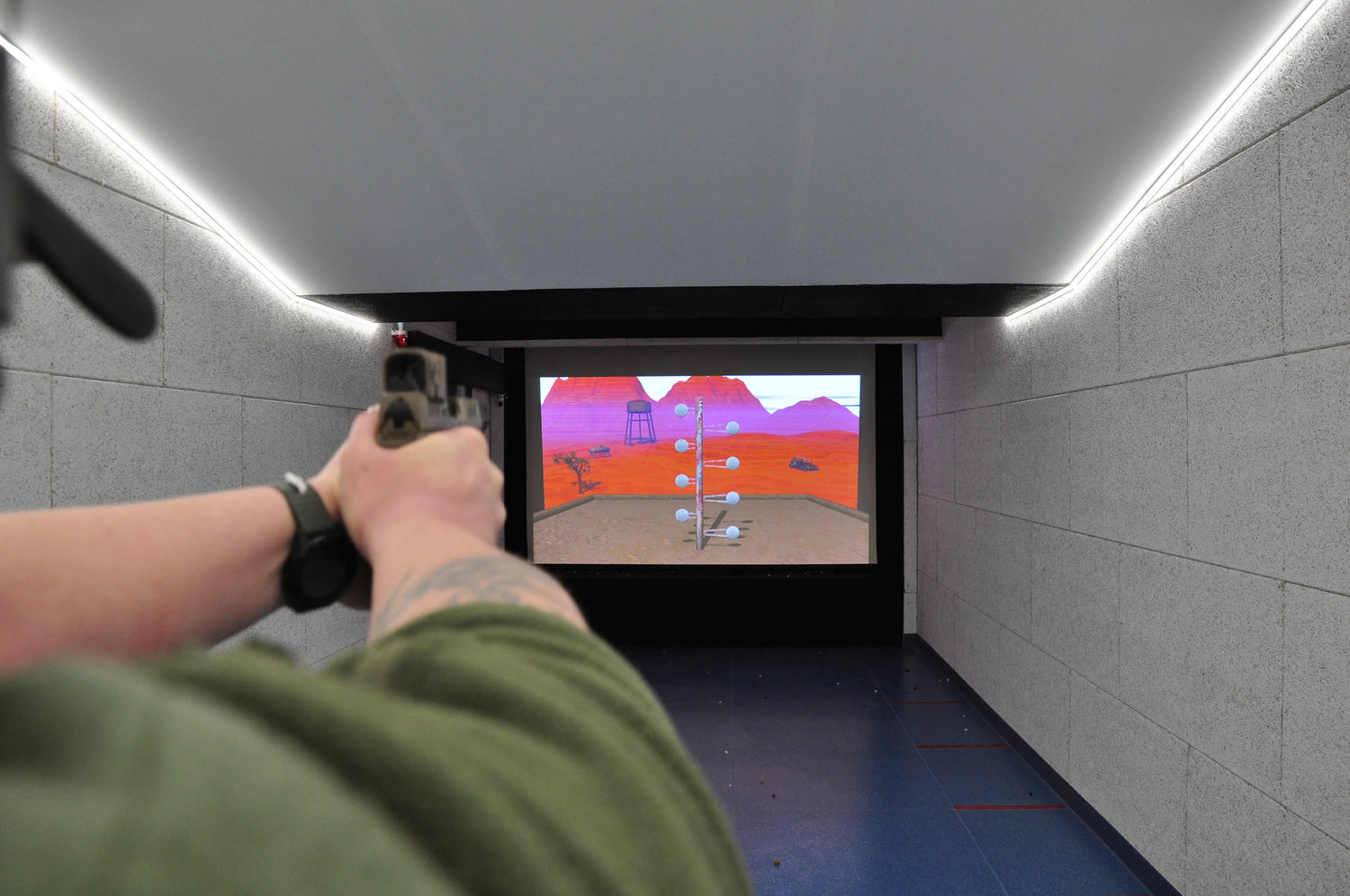 Schiessen auf Duell Tree im Schiesskino