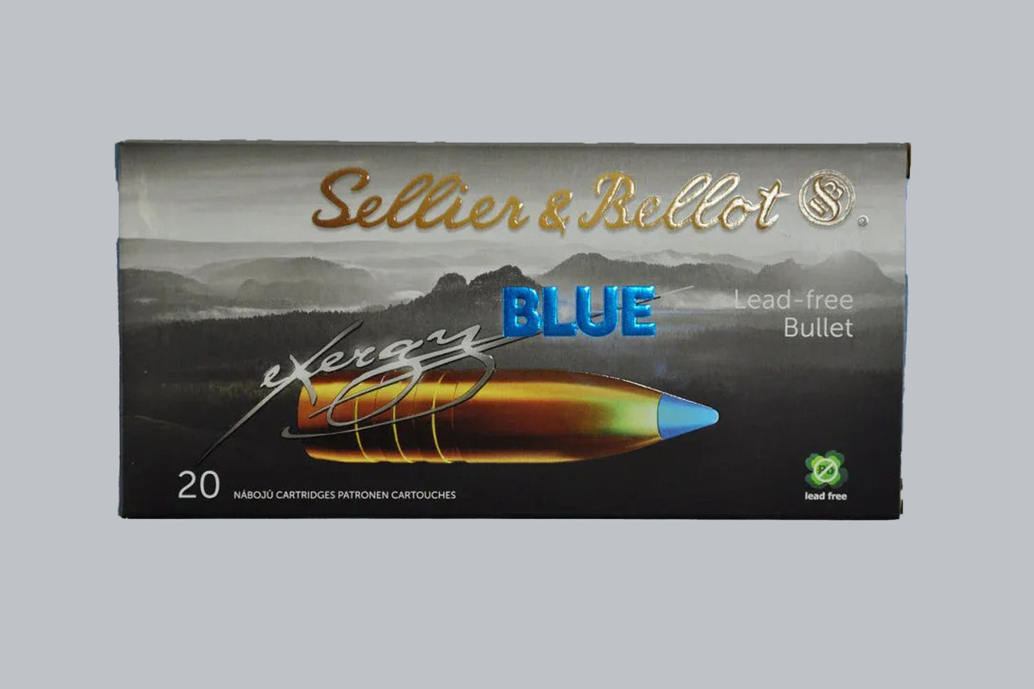 Munition Sellier & Bellot TXRG Blue .308 Win. 165gr Munition, 10,7g/165gr Geschossgewicht, 20 Patronen Inhalt.